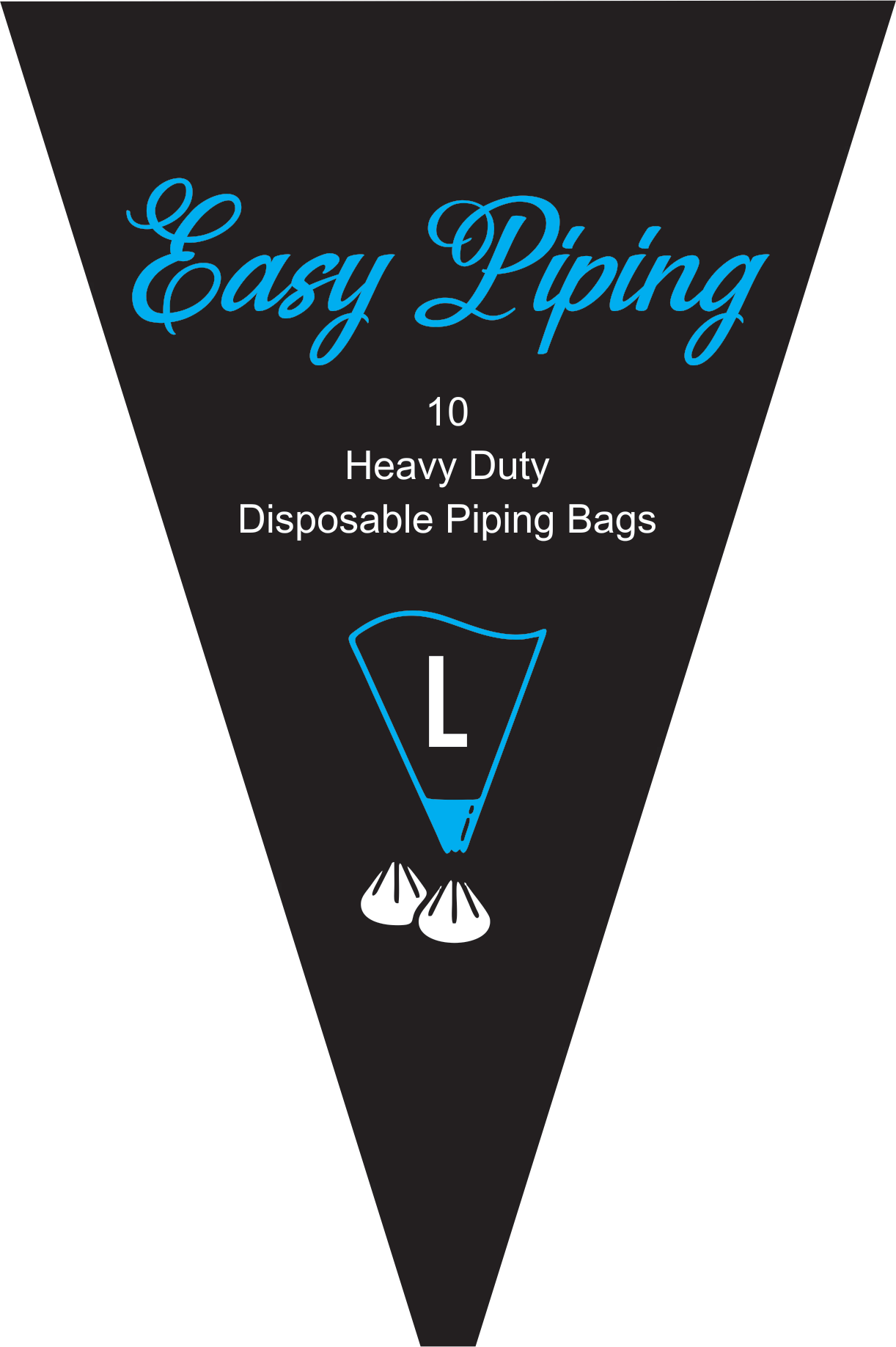 Eazy heavy-duty piping bag pack, large